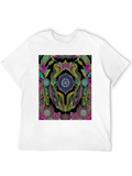 Psychedelic Mandala Graphic Black Tee