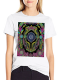 Psychedelic Mandala Graphic Black Tee