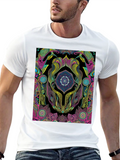 Psychedelic Mandala Graphic Black Tee
