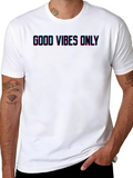 Good Vibes Only Mens Black Graphic T-Shirt