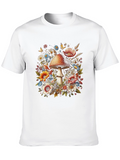 Mushroom Floral Graphic Tee