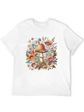 Mushroom Floral Graphic Tee