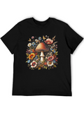 Mushroom Floral Graphic Tee