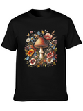 Mushroom Floral Graphic Tee