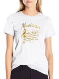 Musician Treble Clef Graphic T-Shirt