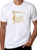 Musician Treble Clef Graphic T-Shirt