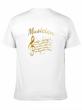 Musician Treble Clef Graphic T-Shirt
