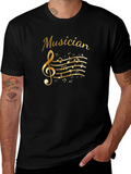 Musician Treble Clef Graphic T-Shirt