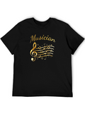 Musician Treble Clef Graphic T-Shirt