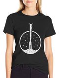 Rocket Launch Black T-Shirt