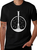 Rocket Launch Black T-Shirt