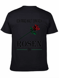 Ich Mag Rosen T-Shirt - Floral Graphic Tee