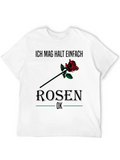 Ich Mag Rosen T-Shirt - Floral Graphic Tee