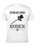 Ich Mag Rosen T-Shirt - Floral Graphic Tee