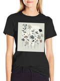 Floral Print T-Shirt: Stylish Casual Wear