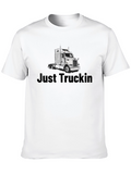 Just Truckin Black T-Shirt