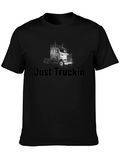 Just Truckin Black T-Shirt