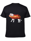 Lion Sunset Graphic T-Shirt - Unique Nature Design
