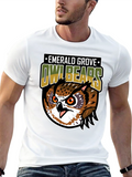 Emerald Grove Owl Bears Graphic Tee