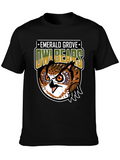 Emerald Grove Owl Bears Graphic Tee