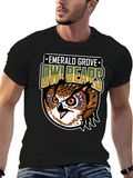 Emerald Grove Owl Bears Graphic Tee