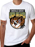 Emerald Grove Owl Bears Graphic Tee