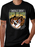 Emerald Grove Owl Bears Graphic Tee
