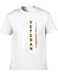 Veteran Flag T-Shirt - Distressed Patriotic Design