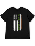 Veteran Flag T-Shirt - Distressed Patriotic Design