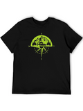 Adventure Compass Graphic T-Shirt - Black
