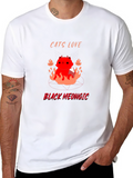Cats Love Black Meowgic T-Shirt