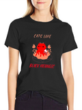 Cats Love Black Meowgic T-Shirt