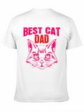 Best Cat Dad Black T-Shirt