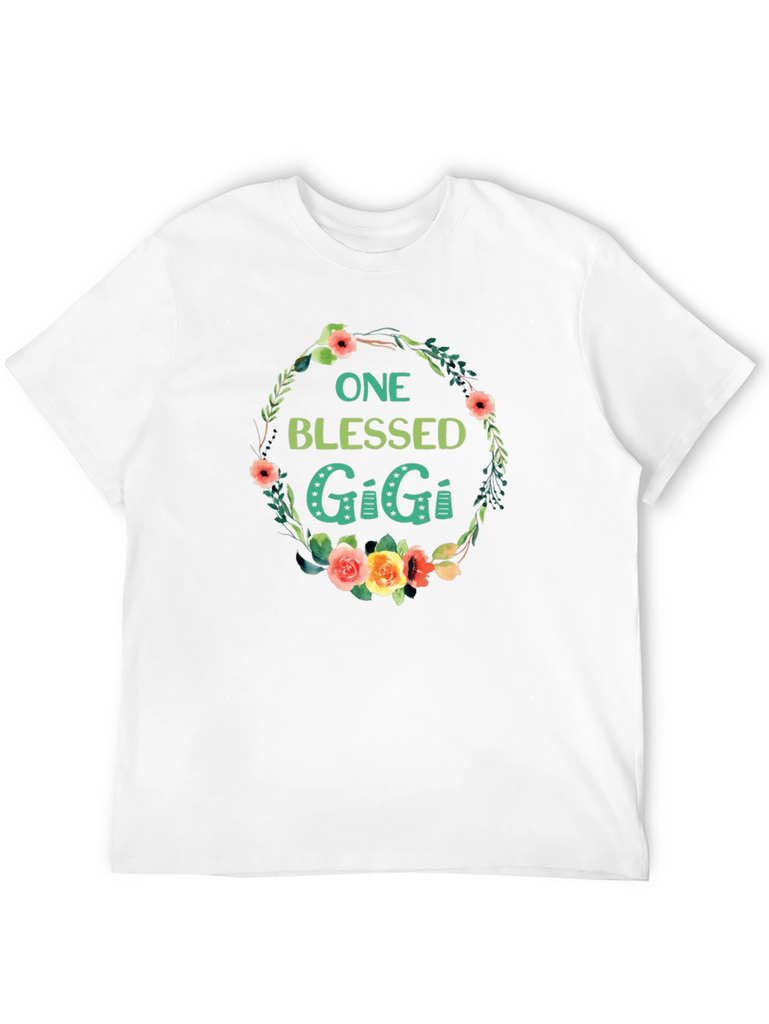 Blessed Gigi Floral Wreath Graphic Tee