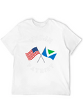 Vegan Patriot T-Shirt - USA & Vegan Flag Design