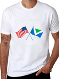 Vegan Patriot T-Shirt - USA & Vegan Flag Design