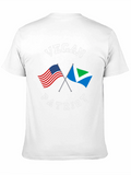 Vegan Patriot T-Shirt - USA & Vegan Flag Design