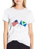 Vegan Patriot T-Shirt - USA & Vegan Flag Design