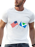 Vegan Patriot T-Shirt - USA & Vegan Flag Design