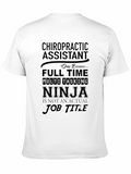 Chiropractic Assistant Ninja T-Shirt