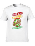 Proud Black Educated Massage Therapist Graphic T-Shirt