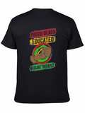 Proud Black Educated Massage Therapist Graphic T-Shirt