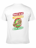 Proud Black Educated Massage Therapist Graphic T-Shirt