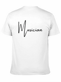 Musician Black Graphic Tee Shirt