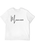 Musician Black Graphic Tee Shirt