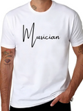 Musician Black Graphic Tee Shirt