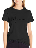 Musician Black Graphic Tee Shirt