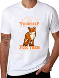 Always Be Yourself Fox Graphic Tee - Black