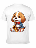 Cute Dog Saxophone T-Shirt - Music Lover Tee
