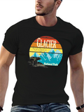 Glacier National Park T-Shirt - Retro Graphic Tee